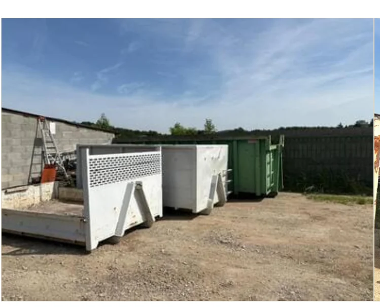 Benne de 20 m³ pour le débarras complet d'une maison à Villeurbanne
